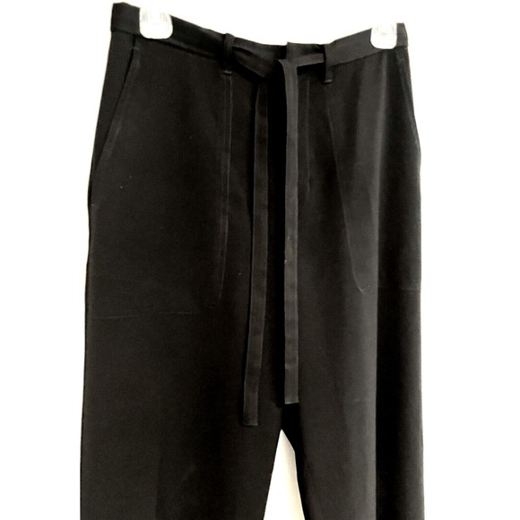 Banana Republic Stretch Women’s Size 8 Black Dress Career Pants With Strap Belt - Picture 3 of 7